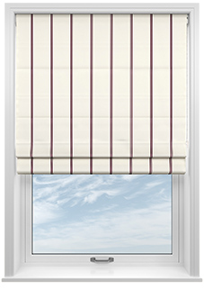 The British Stripe Co. Victoria, London No.1 - Twist&Fit Roman Blind